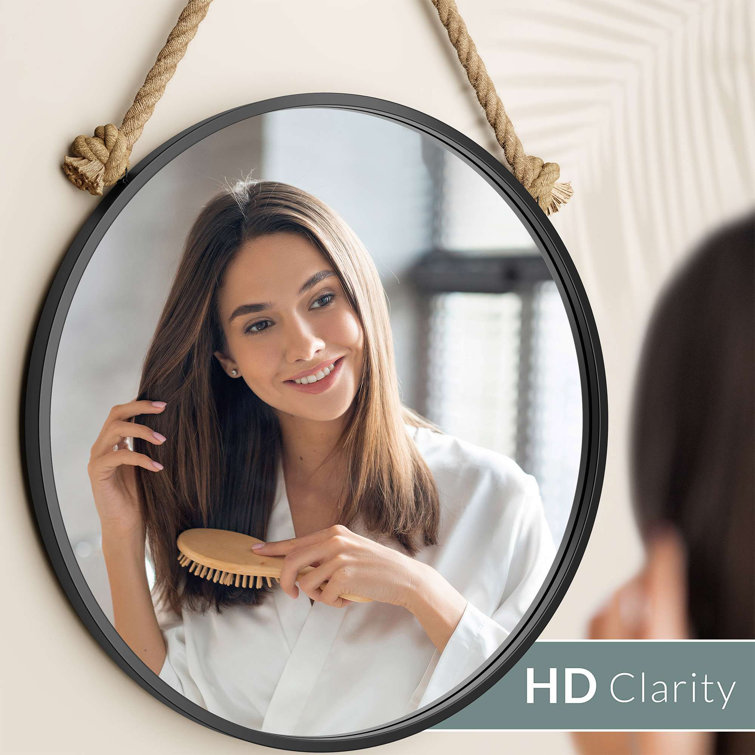 Breakwater Bay Grube Metal Round Wall Mirror Wayfair Canada